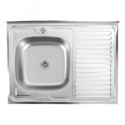Кухонна мийка Platinum 8060 L сатин 0,7/160