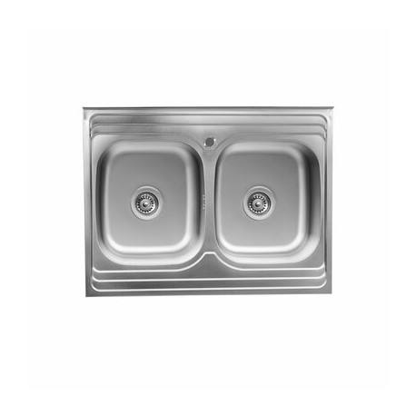 Кухонна мийка Platinum 8060 R сатин 0,7/160