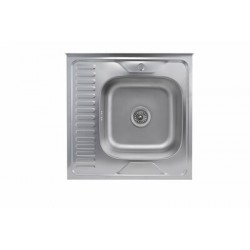 Кухонна мийка Platinum 6060 сатин L 0,7/160