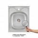 Кухонна мийка Lidz 6050-R матова 0,6