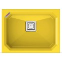 Гранітна мийка Fabiano Crystal 61x46 Yellow