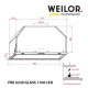 Вытяжка WEILOR PBE 6230 GLASS WH 1100 LED
