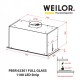 Вытяжка WEILOR PBSR 62301 FULL GLASS WH 1100 LED Strip