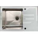 Кухонна мийка Platinum WHITE GLASS 78х51