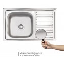 Кухонна мийка Lidz 5080-L матова 0,8