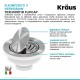 Кухонна мийка Kraus KGUW2-33MBL-2