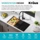 Кухонная мойка Kraus KWU110-32PGM