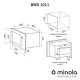 Вбудована мікрохвильова піч Minola BWO 2022 SS