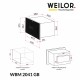 Вбудована мікрохвильова піч WEILOR WBM 2041 GB