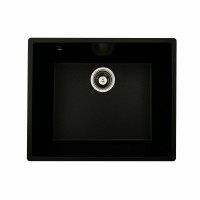 Гранітна мийка Platinum 5444 OASIS матова Чорний металік