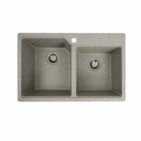 Гранітна мийка Platinum 7850 HARMONY матова Сіра