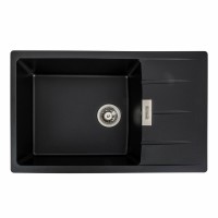 Гранітна мийка Platinum 7850 ROMA матова (чорна)