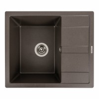 Гранітна мийка Platinum 5851 ARIA матова Темна скеля