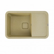 Гранітна мийка Platinum 7850 CUBE матова Беж