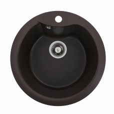 Гранітна мийка Platinum 480 TURAS матова Мокко