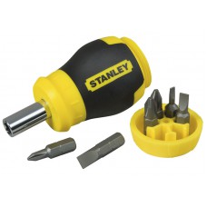 Викрутка Stanley Multibit Stubby з 6 змінними бітами