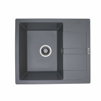 Гранітна мийка Platinum 5851 ARIA матова Сірий мусон