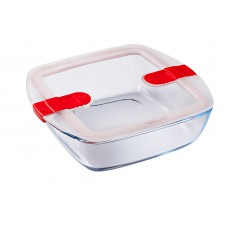 Форма с/к PYREX CK&HT форма д/запік.квадр25х22х7см(2.2л)з фіксат.кр. (212PH00/7644)