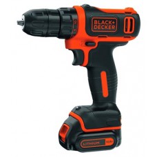 Шуруповерт BLACK&DECKER Дриль/гвинтоверт BDCDD12, 10.8V, 26Нм, Li-Ion