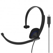 Гарнітура комп'ютерна моно On-Ear Koss CS195, USB, Uni Mic, 2.4м, Чорний