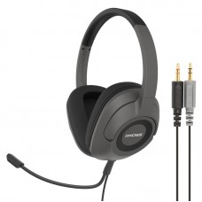 Гарнітура комп'ютерна стерео Over-Ear Koss SB45, 2x3.5мм, Uni Mic, 2.4м, Срібний