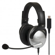 Гарнітура комп'ютерна стерео Over-Ear Koss SB45, USB, Uni Mic, 2.4м, Срібний