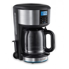 Кавоварка Russell Hobbs крапельна Buckingham 1.25л, мелена, LED-дисплей, чорно-сріблястий