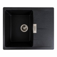 Гранітна мийка Platinum 6250 ZIRKONE матова Карбон