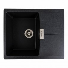 Гранітна мийка Platinum 6250 ZIRKONE матова Карбон