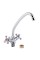 Змішувач для кухні Lidz Lamb 271F двохвентильний LDLAM271FCRM21889 Chrome