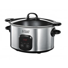 Повільноварка Russell Hobbs MaxiCook, 200Вт, чаша-6л, сенсорне керув., нерж. сталь, чорний