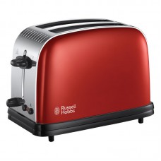 Тостер Russell Hobbs Colours Plus 1100Вт, метал, червоний