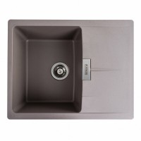 Гранітна мийка Platinum 6250 ZIRKONE матова Дюна
