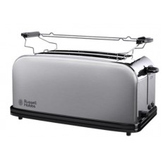 Тостер Russell Hobbs Oxford 1600Вт, довгі слоти на 4 тости, метал, сріблястий