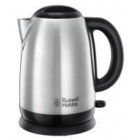 Електрочайник Russell Hobbs Adventure 1.7л, метал, сріблясто-чорний
