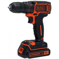 Дриль BLACK&DECKER BDCDC18B акумуляторний, 18В, Li-Ion, 650 об/хв.