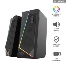 Акустична система Trust GXT 609 Zoxa 2.0, USB/AUX, RGB, чорний