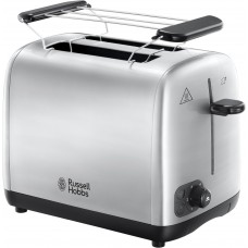 Тостер Russell Hobbs Adventure, 850Вт, метал, сріблястий