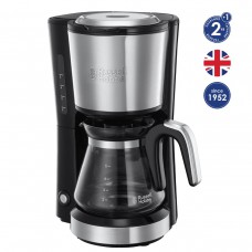 Кавоварка Russell Hobbs крапельна Compact Home, 0.74л, мелена, чорно-сріблястий