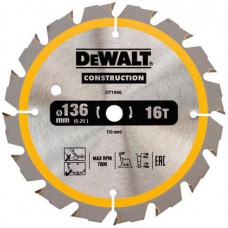 Акс.інстр DeWALT Диск пильний для DW935, DW936, 136х10мм, 16 зубів