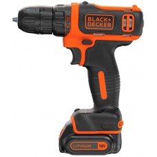 Шуруповерт BLACK&DECKER Дриль/гвинтоверт BDCDD12B,10.8V,26Нм,Li-Ion,2ак.