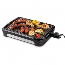 Гриль George Foreman барбекю Smokeless BBQ Grill 1606Вт, темп. режимів-3, з`ємні пластини, пластик, чорний