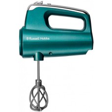 Міксер Russell Hobbs ручний Turquoise, 350Вт, насадки-4, турборежим, бірюзовий