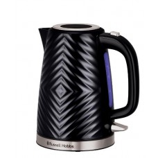 Електрочайник Russell Hobbs Groove Black, 1.7л, пластик, Strix, чорний
