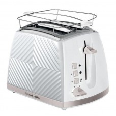 Тостер Russell Hobbs GrooWe 2 Slice 850Вт, підігрів, розморож., пластик, білий