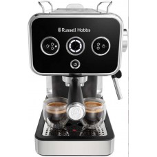 Кавоварка Russell Hobbs ріжкова Distinctions 1.1л, мелена + чалди, чорно-сріблястий