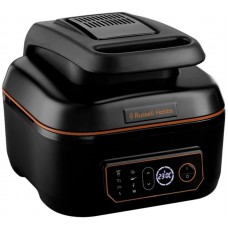 Мультипіч Russell Hobbs SatisFry Air&Grill, 1745Вт, чаша-5.5л, сенсорне керув., алюміній/пластик,чорно-помаранчевий