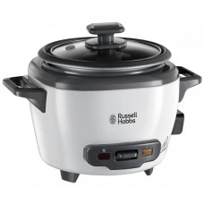 Рисоварка Russell Hobbs, 200Вт, чаша-0.7л, механічне керув., знімна кришка, нерж. сталь, чорно-білий