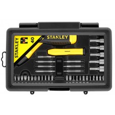 Викрутка Stanley Pistol Grip Ratchet з храповим механ.,36 вставки.