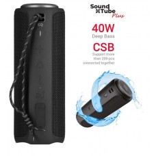 Акустична система 2E SoundXTube Plus TWS, MP3, Wireless, Waterproof Black